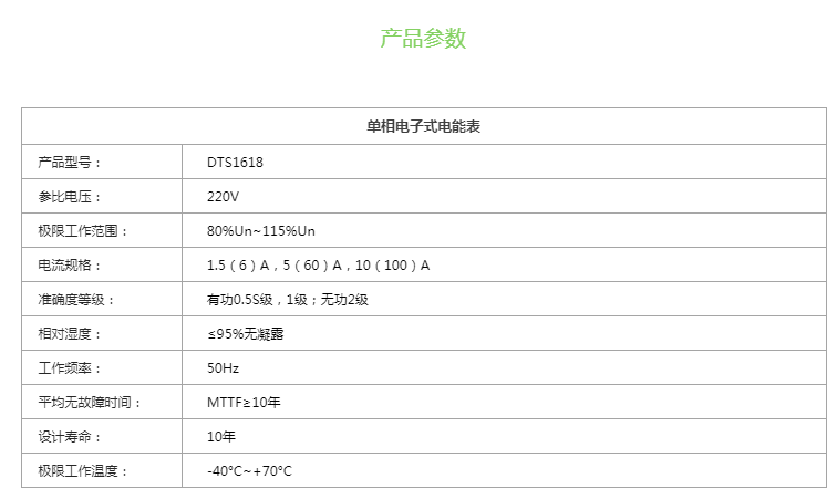 三相四線智能電能表